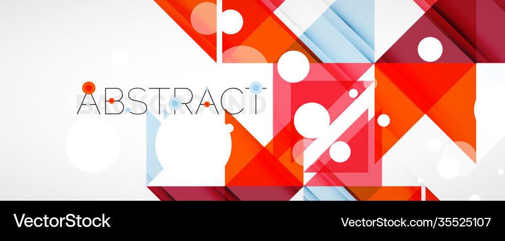 Geometric abstract background techno color Vector Image