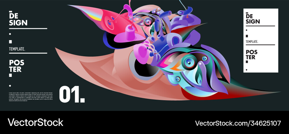 Landing page background template with colorful Landing page background template with colorful Vector Image
