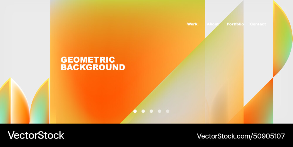 Minimal geometric web site page template design Minimal geometric web site page template design Vector Image