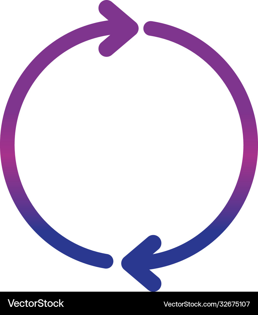 Pfeile Symbol Form Zeiger Nachladung Gradienten Stil vektorbild
