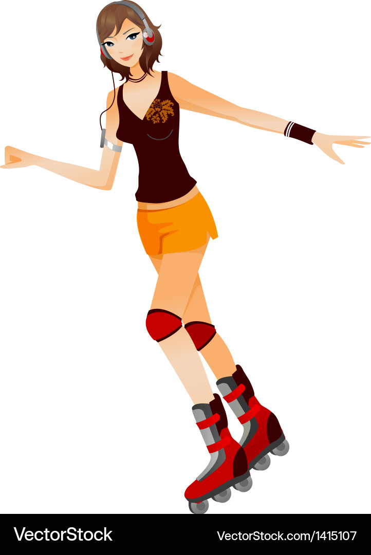 Side view of woman Vector Image