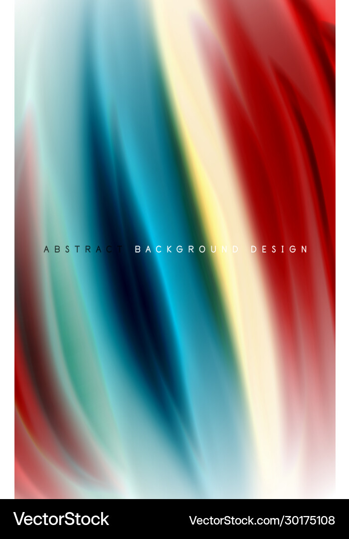 Abstract background - fluid color gradient waves Vector Image