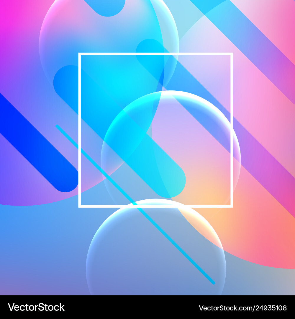 Abstract dynamic geometric background Vector Image