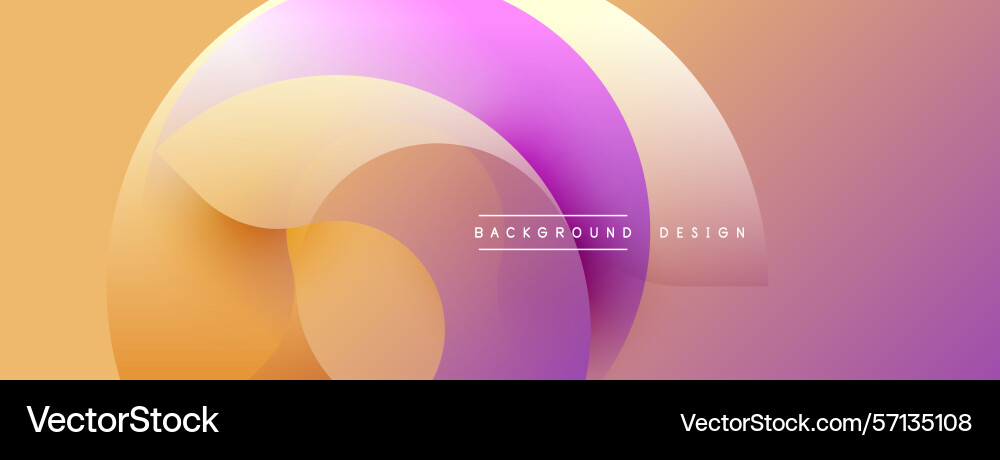 Abstract fluid shapes blend creating warm vector image
