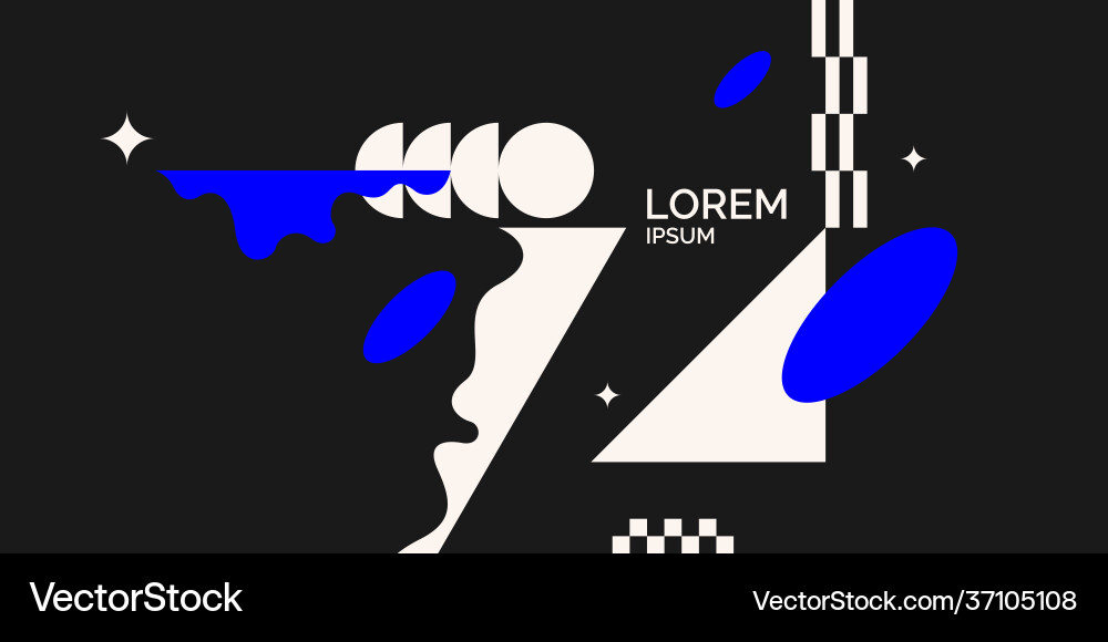 Modern backgrounds with abstract elements Vector Image