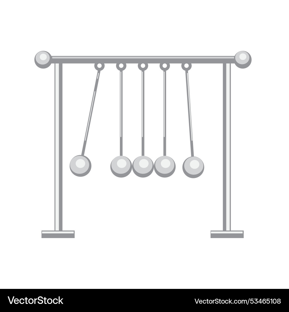 Newtons cradle icon element design template Vector Image