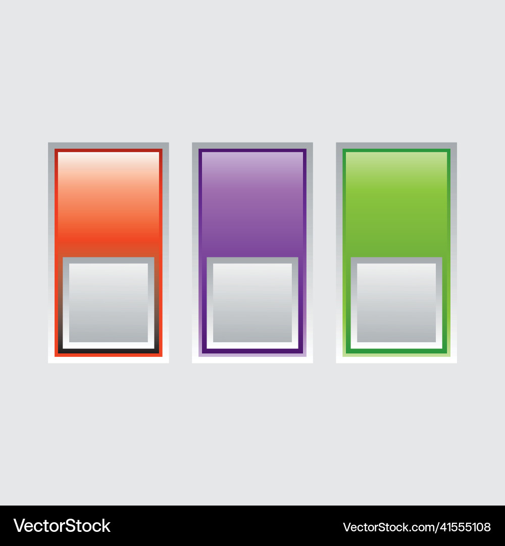 Set of website buttons vector image