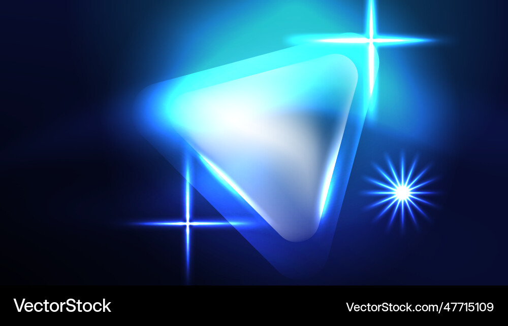Digital neon abstract background triangles Vector Image