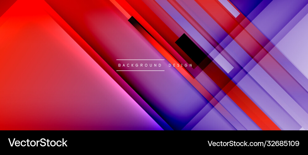 Dynamic lines on fluid color gradient trendy Vector Image