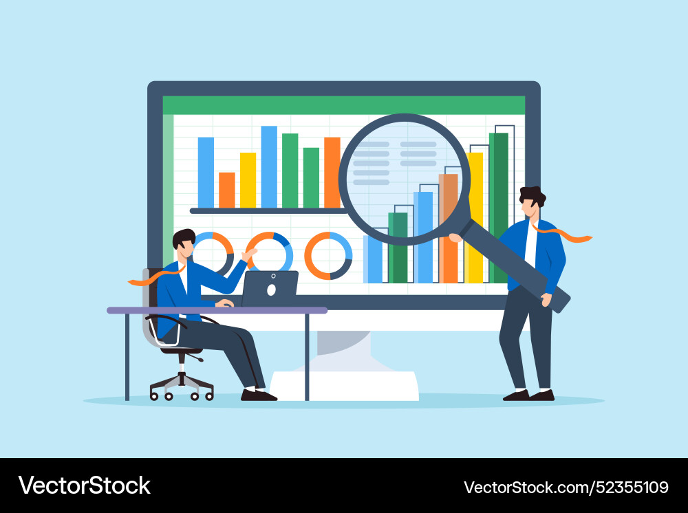 Forecasting financial modeling performance Forecasting financial modeling performance vector image