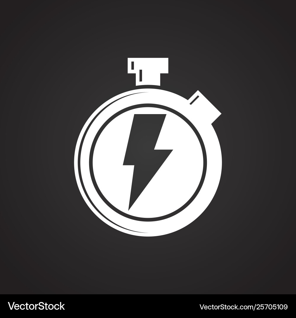 Performance icon on background for graphic and web Vector Image