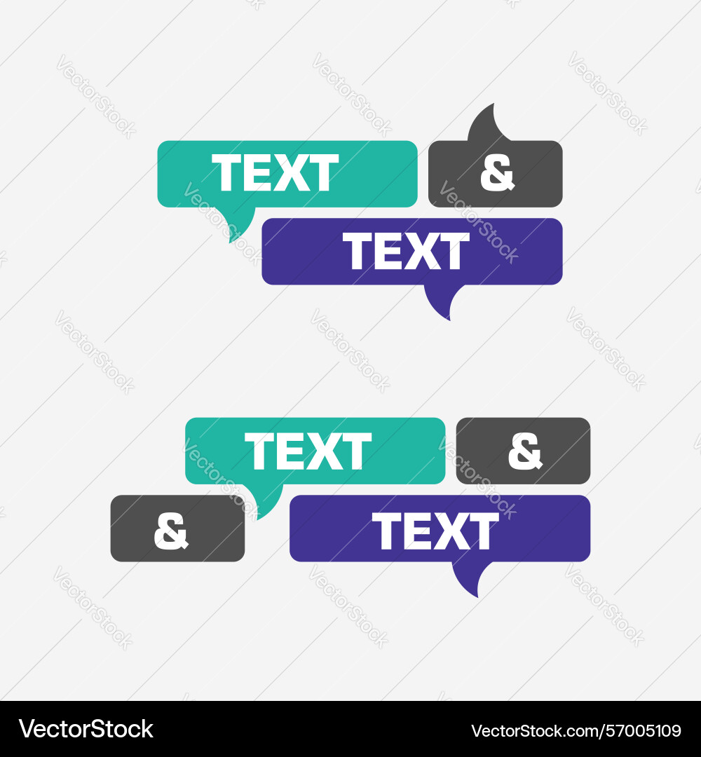 Rectangle design for quote text - chat bubble Vector Image