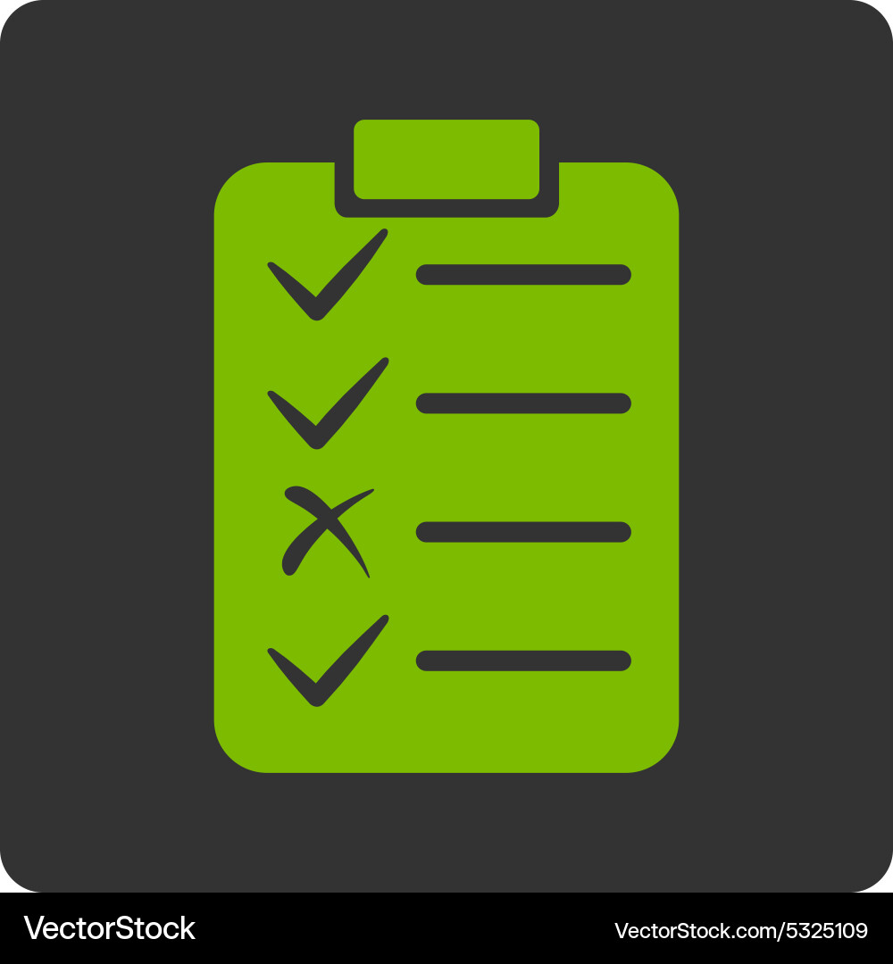 Task list icon from commerce buttons overcolor set Vector Image