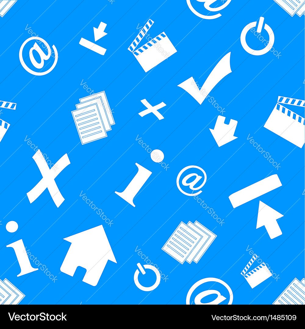 Web icons pattern vector image