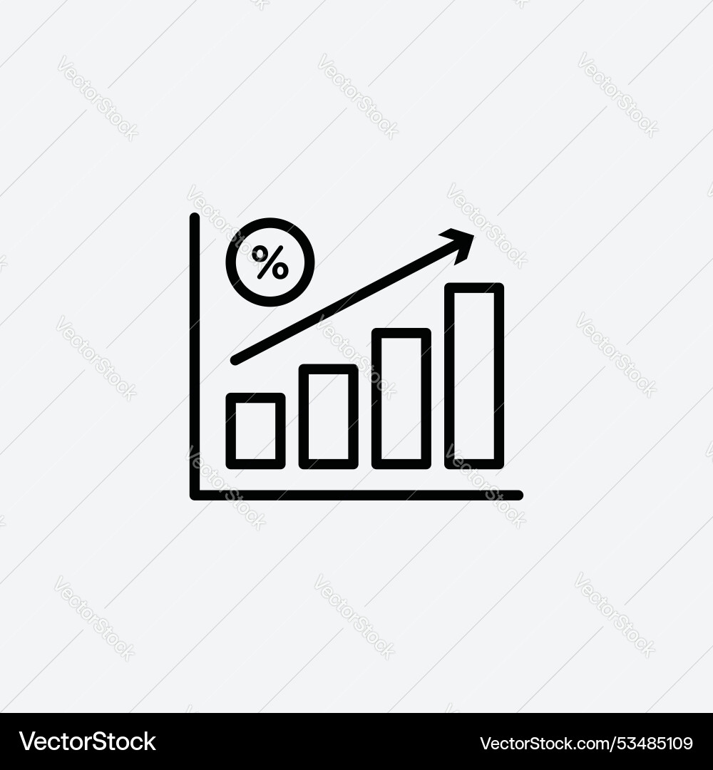 Yieldline in thin line black color flat simple Vector Image