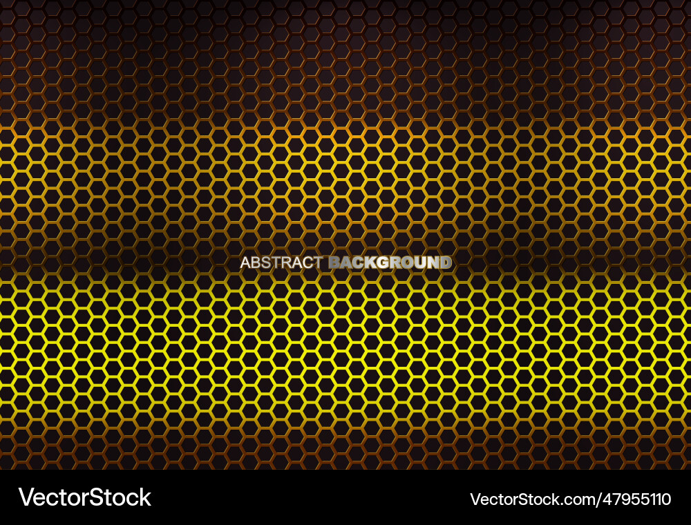 Abstract color light hexagon line Vector Image