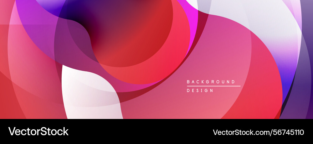 Abstract fluid shapes overlap creating vibrant Abstract fluid shapes overlap creating vibrant vector image