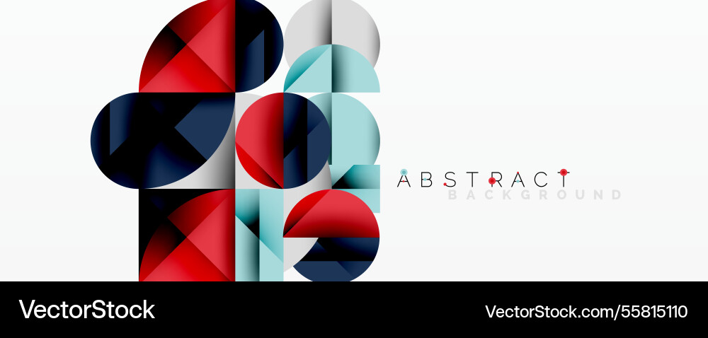 Abstract geometric artwork with overlapping Vector Image