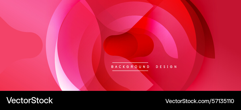 Abstract red layers create dynamic background Vector Image