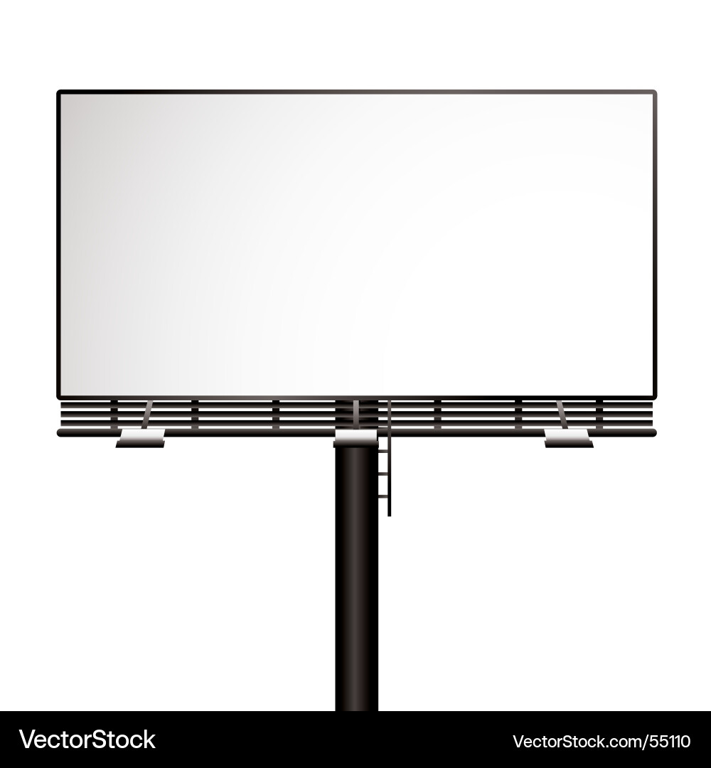 Advertising Billboard Vector Image
