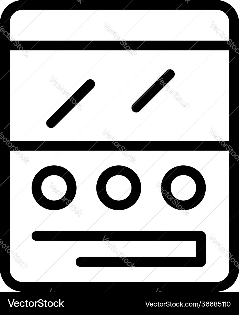 Comment interface icon outline style Comment interface icon outline style Vector Image