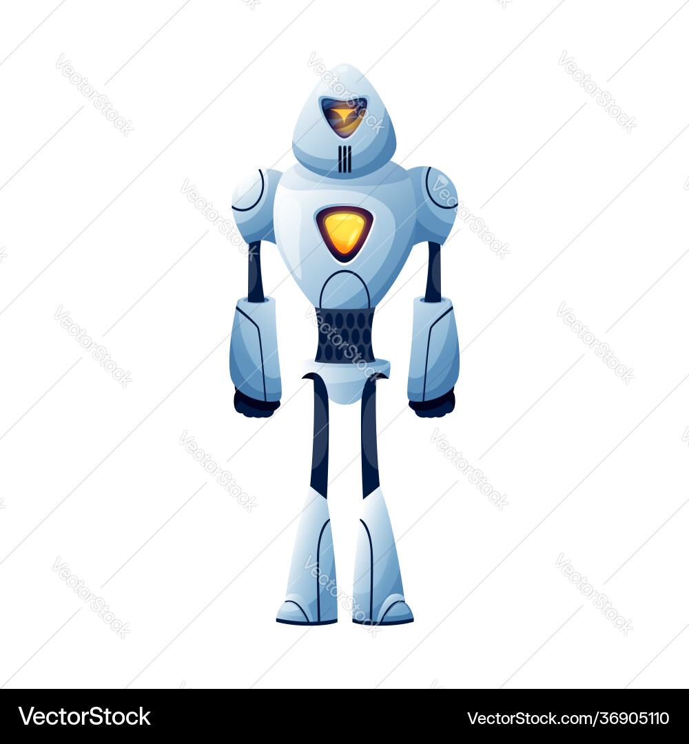 Cyborg robot isolated hi tech robotic automation Cyborg robot isolated hi tech robotic automation vector image