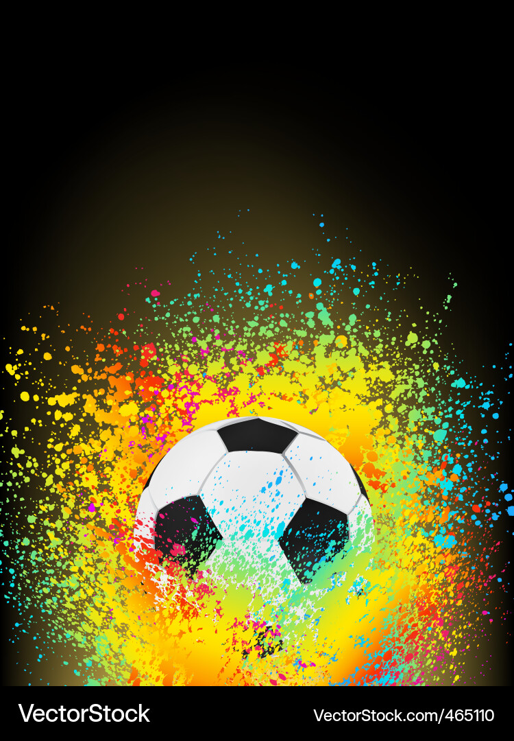 Dynamic Soccer Splash Background vector image