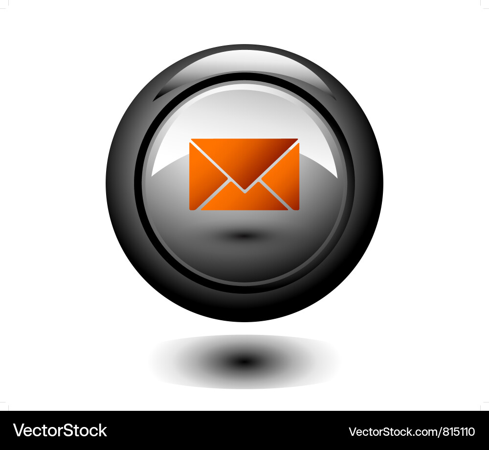 E-mail round button Vector Image