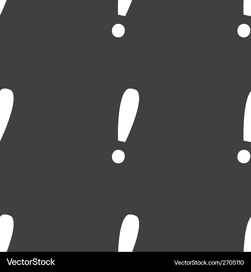 Exclamation point web icon flat design Vector Image