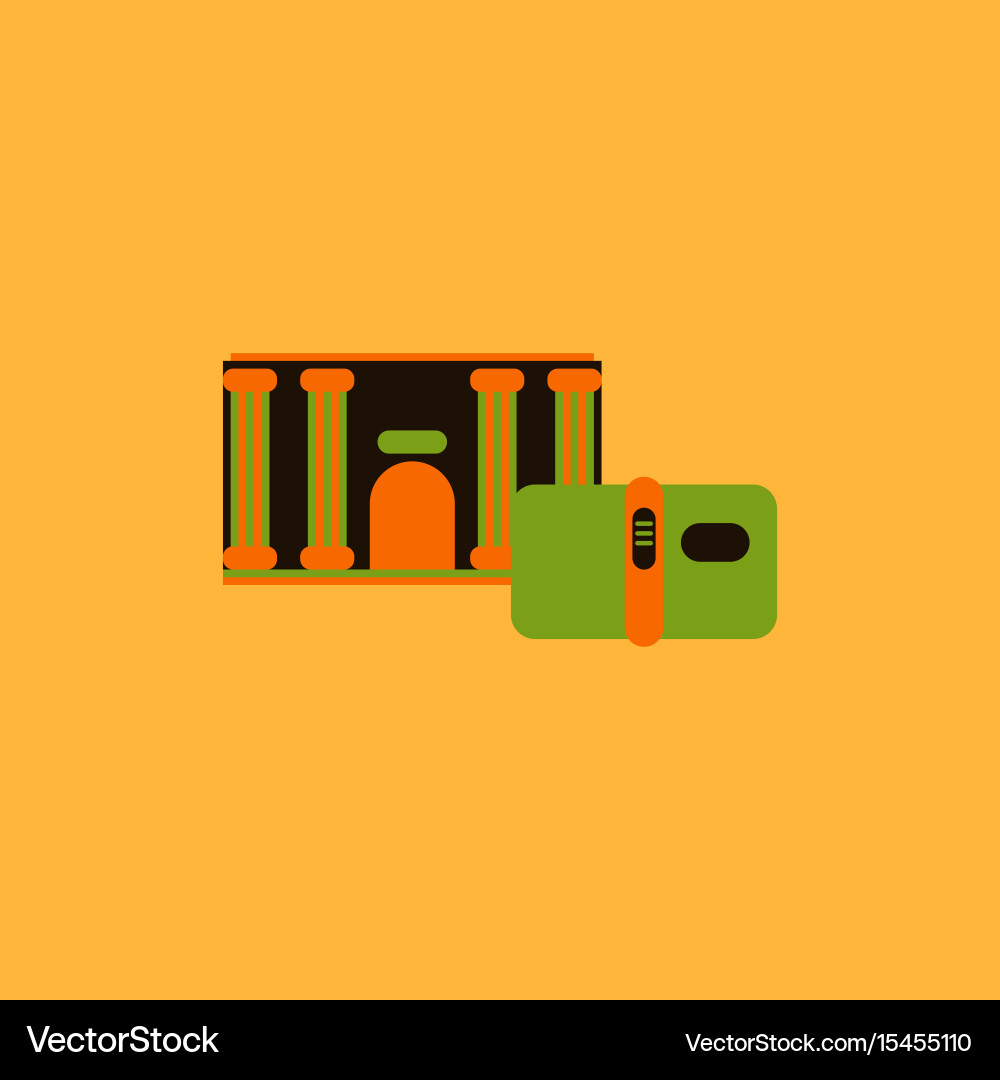 History book and architecture of ancient building History book and architecture of ancient building vector image