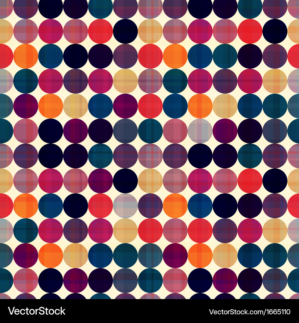 Seamless Circles Pattern Background vector image