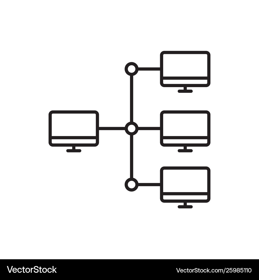 Servers computers icon - artificial Servers computers icon - artificial vector image