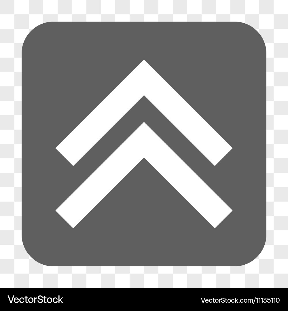 Shift up rounded square button Vector Image