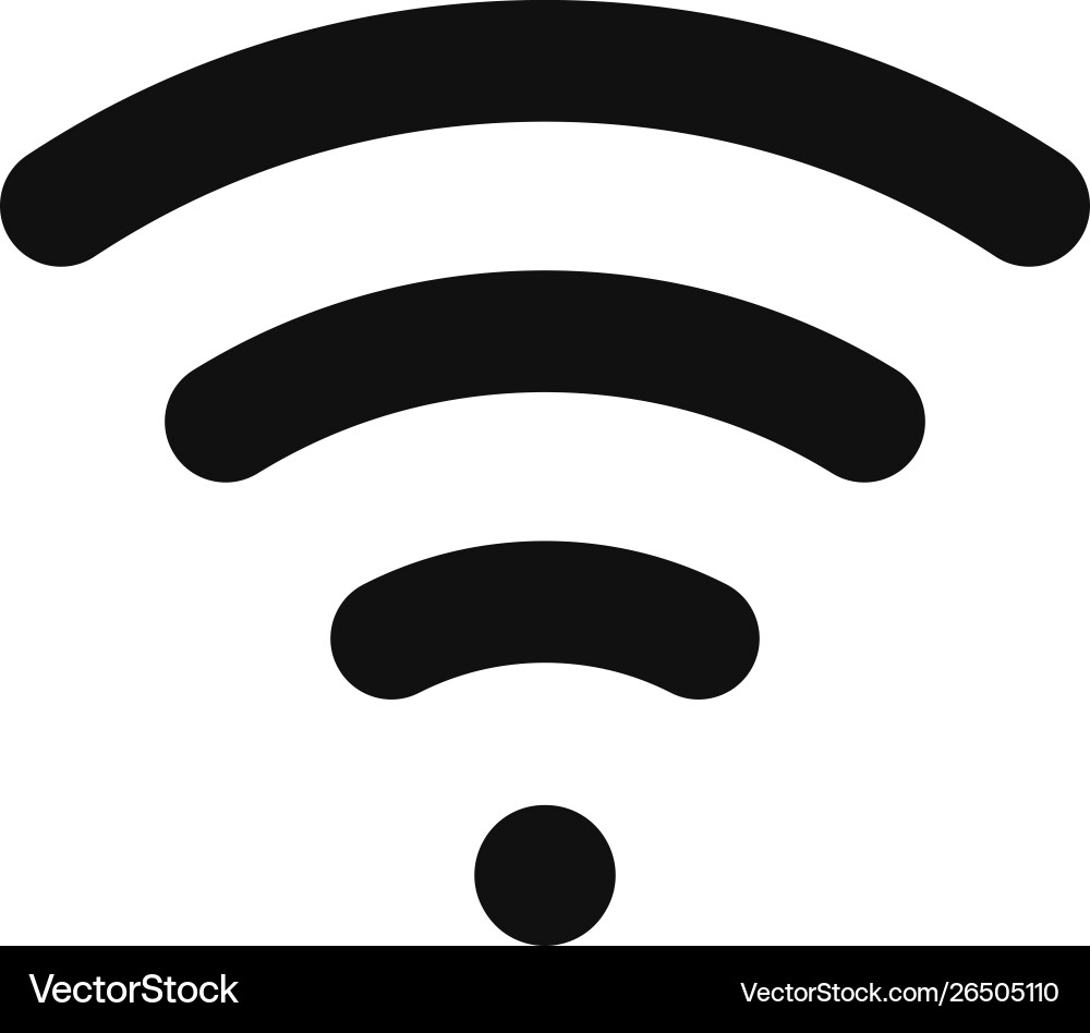 Wifi signal icon in modern design style for web vector image