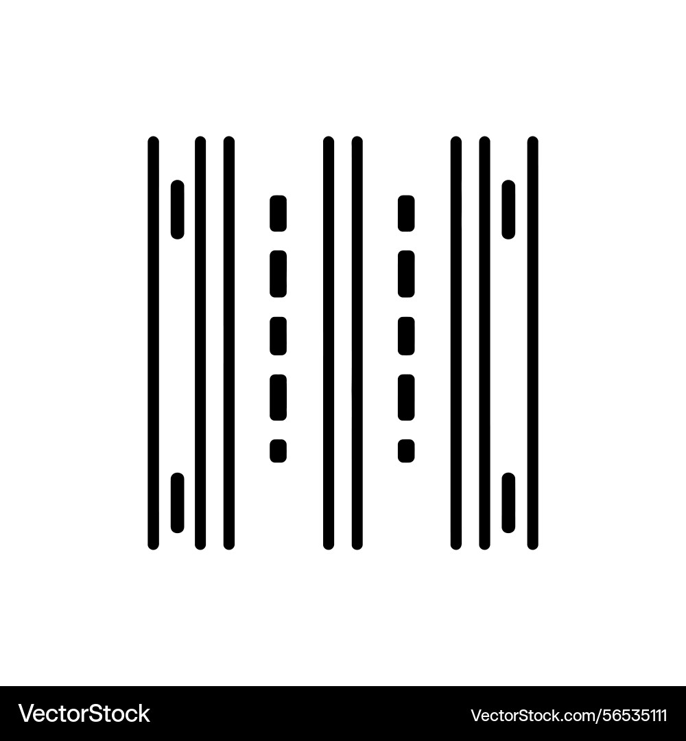 Abstract black line pattern with dotted lines Vector Image