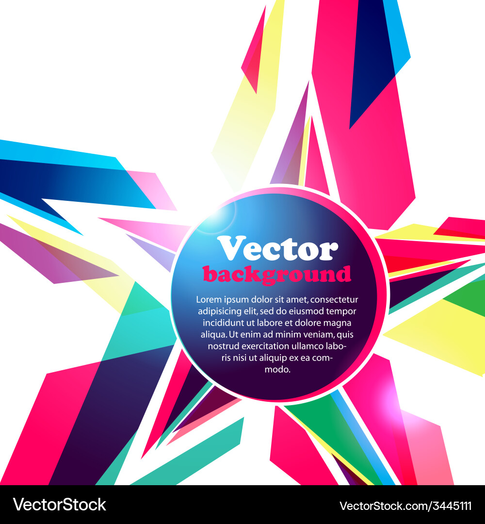 Abstract Star Frame Background Royalty Free Vector Image