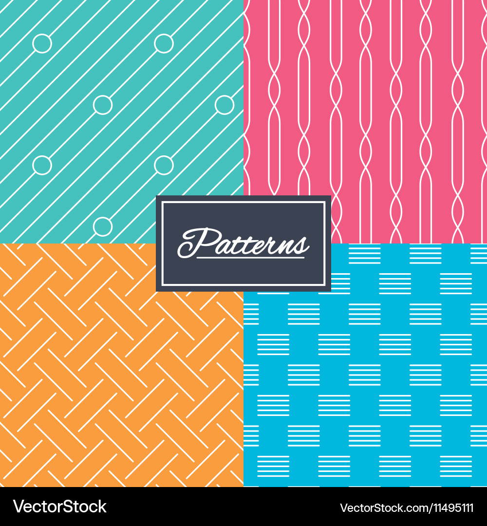 Braid weave diagonal lines seamless textures Vector Image