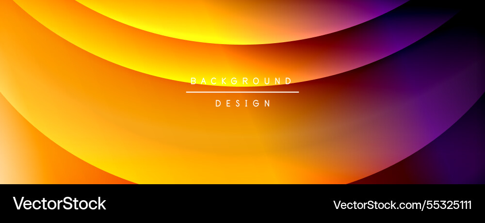 Bright rainbow style color gradient with curve Bright rainbow style color gradient with curve Vector Image