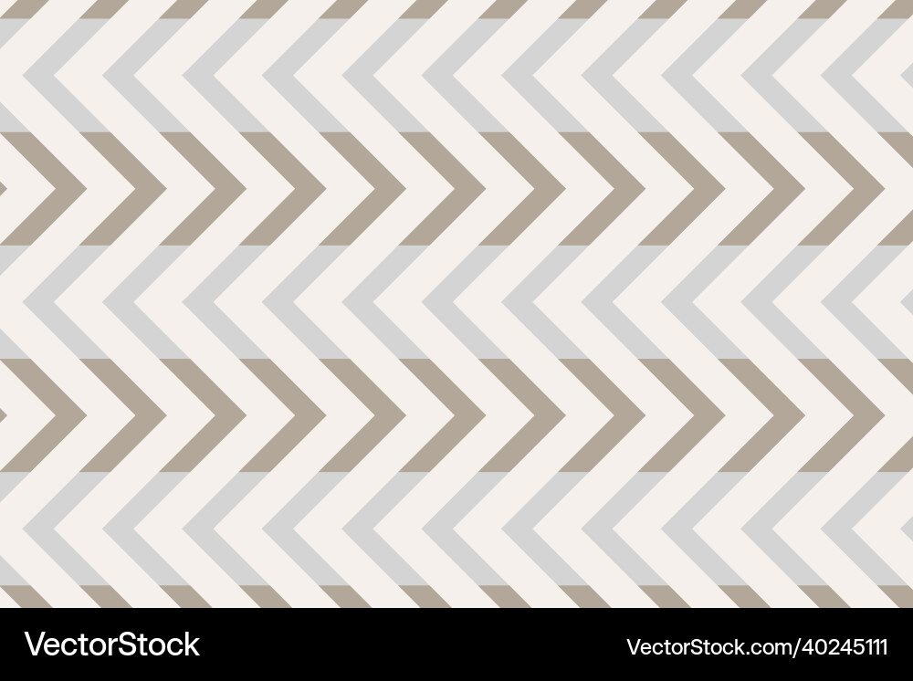 Cream pattern background pastel zigzag simple Vector Image