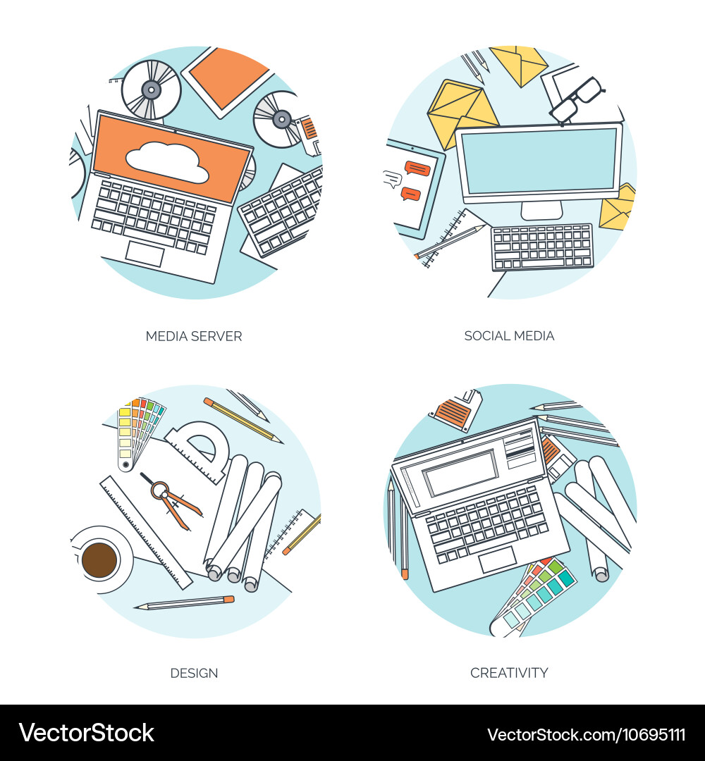 Flat background coding Vector Image