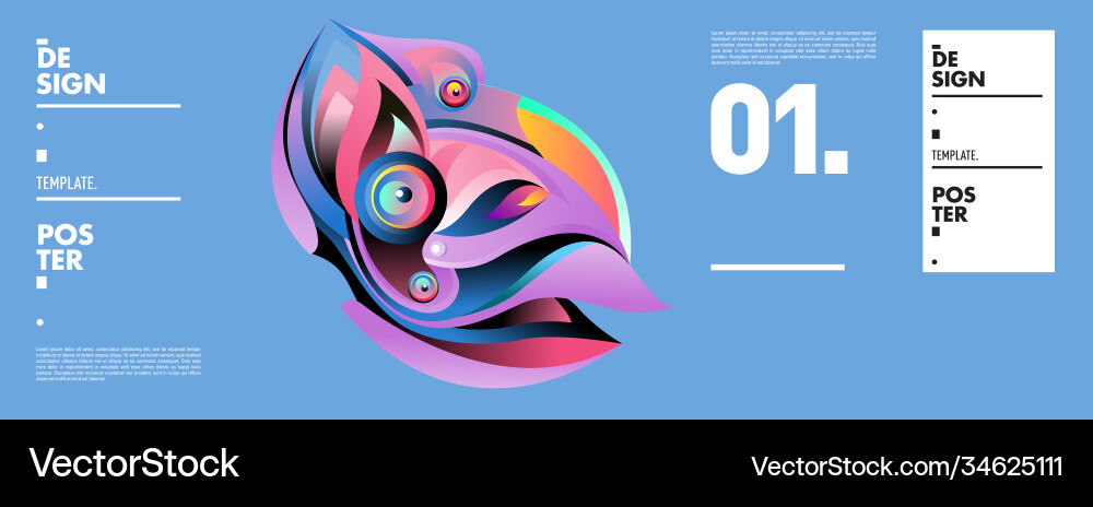 Landing page background template with colorful Landing page background template with colorful Vector Image