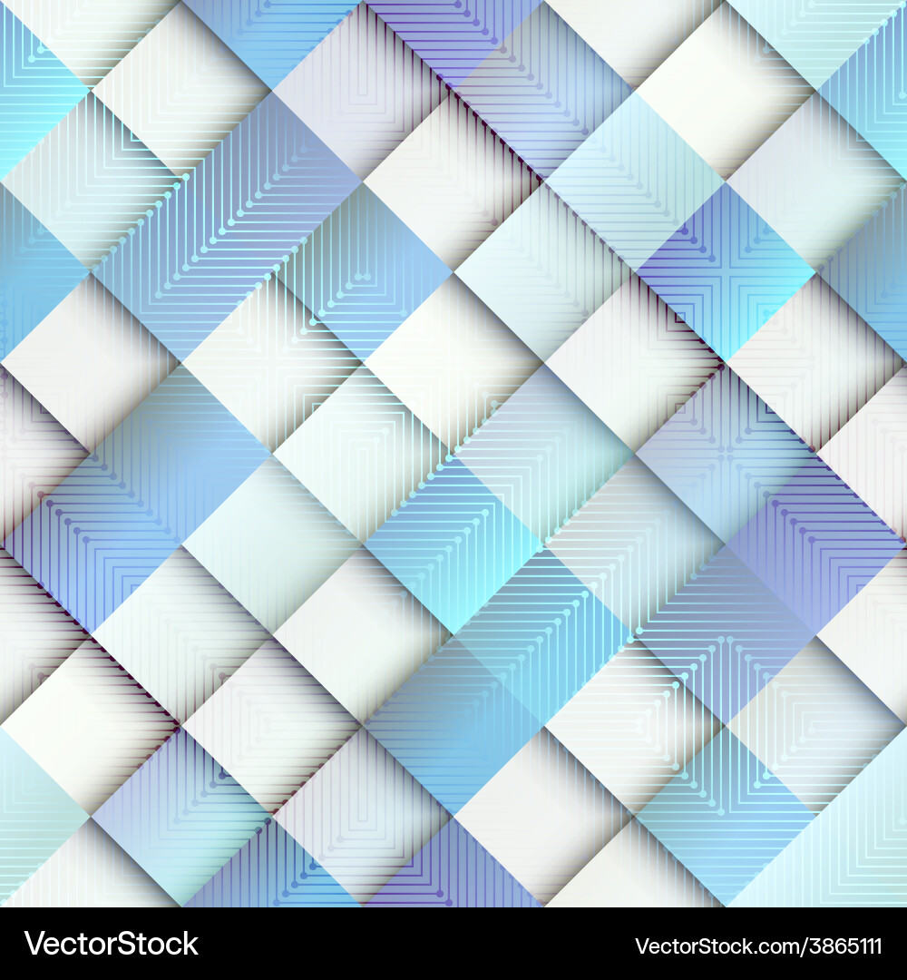 Light blue geometric pattern with matrix elements vector image