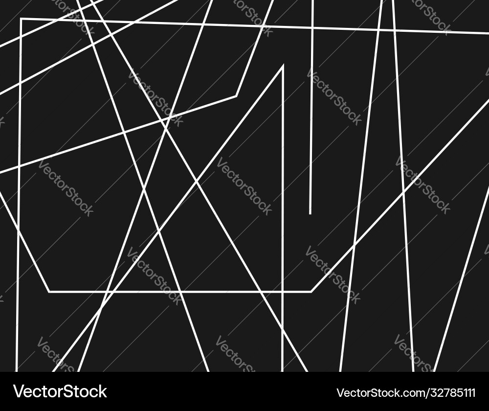 Rectangular template with chaotic white lines Rectangular template with chaotic white lines Vector Image