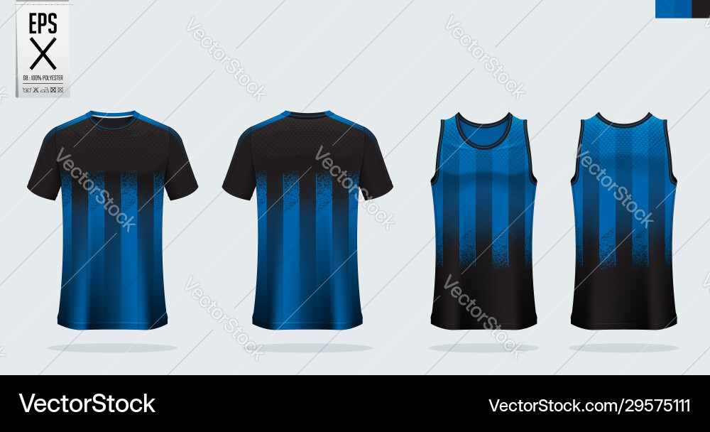 T-Shirt Sport Mockup Template Design für Fußball T-Shirt Sport Mockup Template Design für Fußball vektorbild