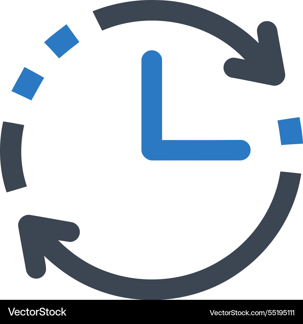 Time loop icon vector image