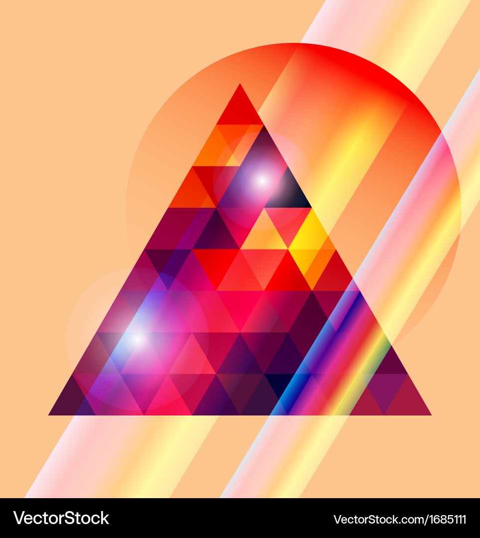 Triangular space design Vector Image