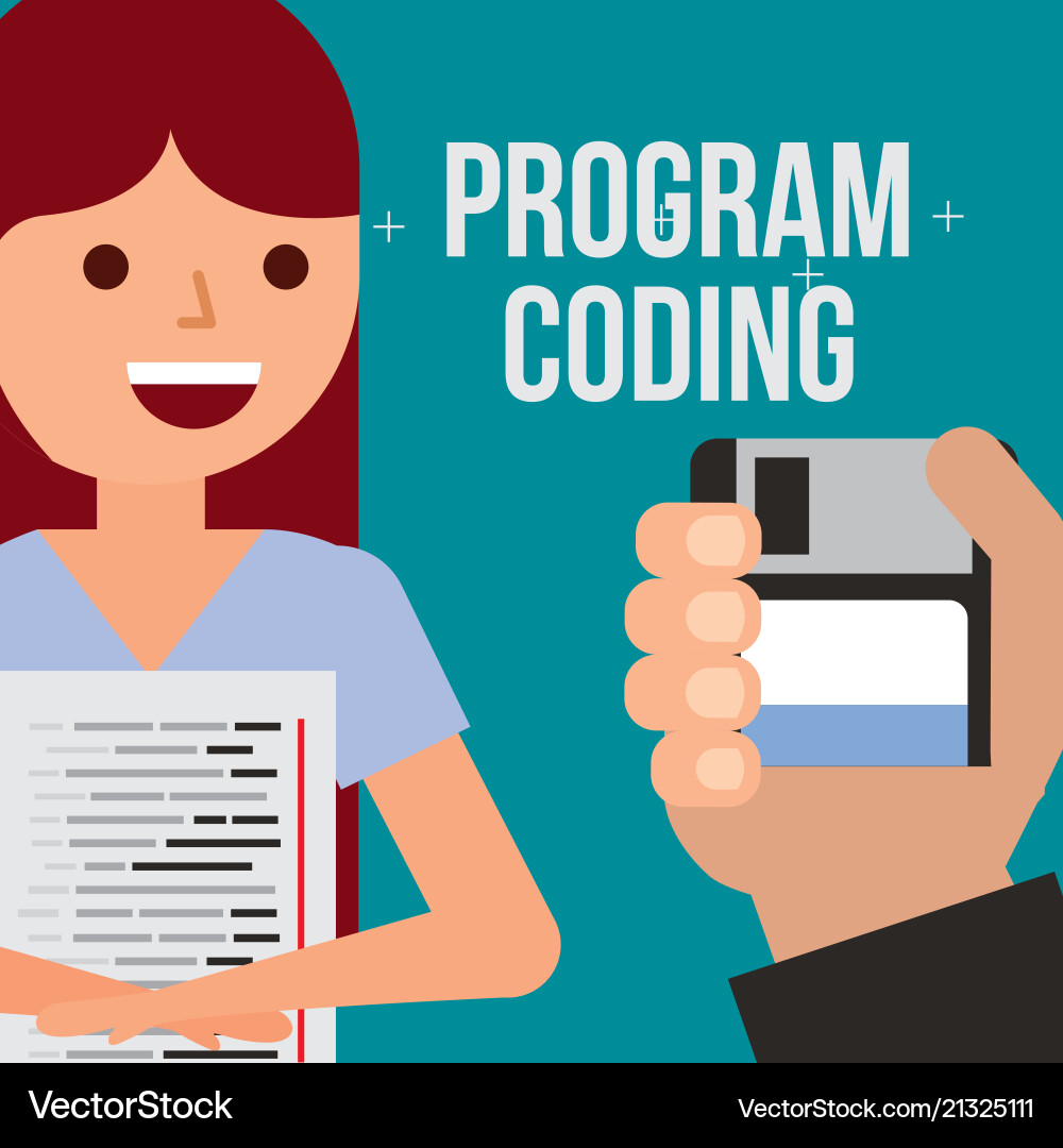 Website der Programmcodierung Website der Programmcodierung Vektorbild