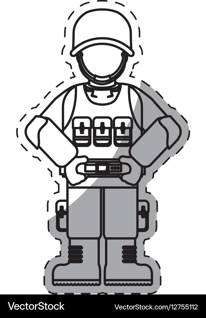 Army related icons image Vector Image