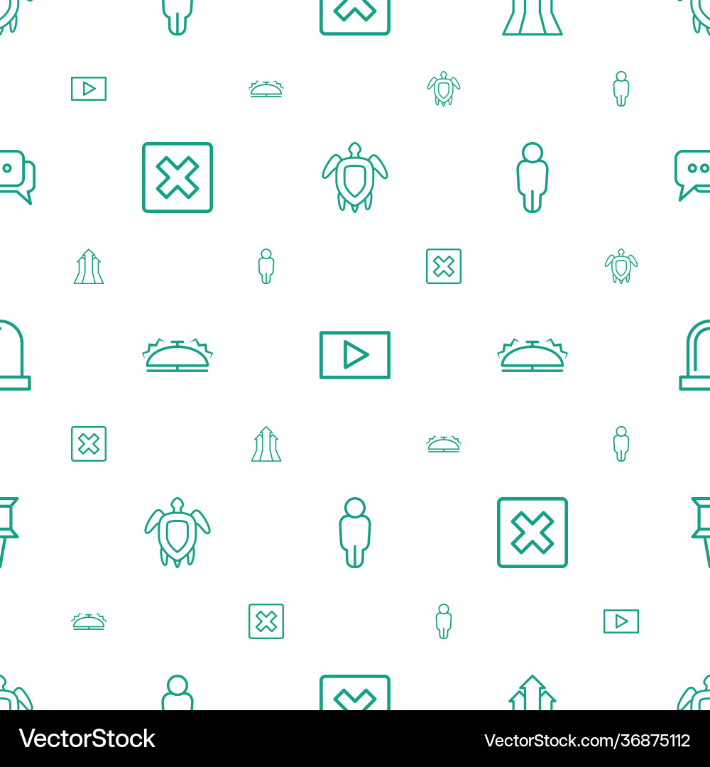 Button icons pattern seamless white background Vector Image