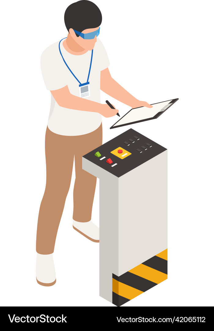 Crash test tester Crash test tester vector image